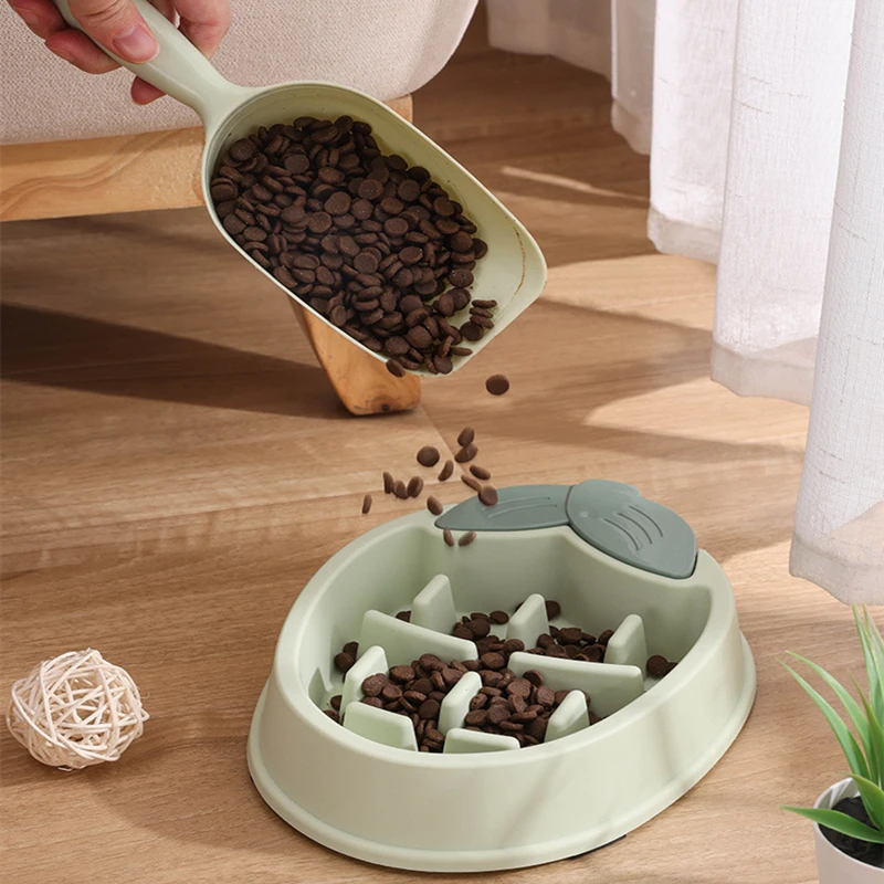 

Creative Fruit Shape Pet Silicone Slow Food Bowl Dog Cat Non-slip Slow Food Bowl Dog Plate Food Training Feeder Pet Supplies