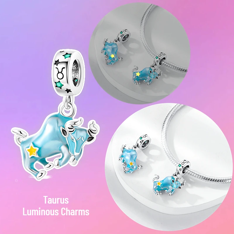 Шарм-бусина с изменением цвета в виде животного подходит для браслета Pandora