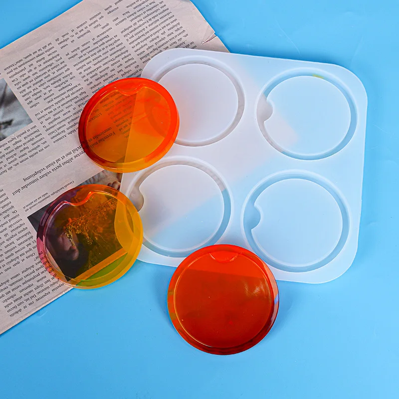 Креативная силиконовая форма сделай сам зеркальные круглые формы из эпоксидной