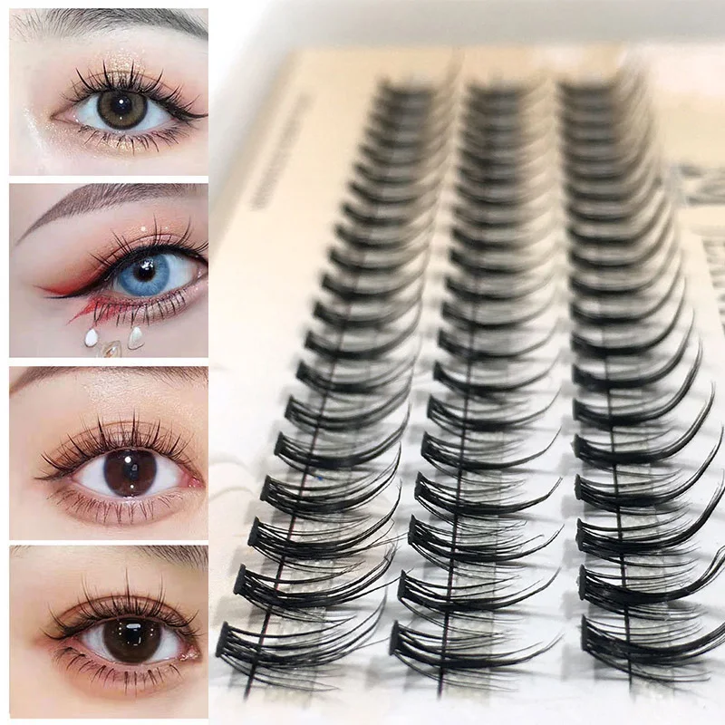 

Segment False Eyelashes Mix Clusters Lash Grafting Fairy Lashes Segment Eyelashes Natural Little Devil Curl DIY Eye Makeup