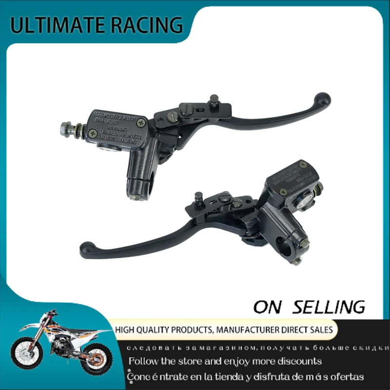 

General Motorcycle Brake Pump Trolley Scooter Cylinder Pump Handle Left and Right Clutch Lever 50-250cc Hydraulic Brake
