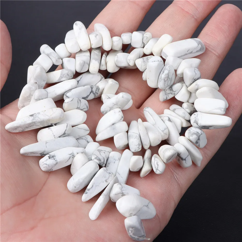 Бусины из натурального камня Howlite разных стилей белые бирюзы бусины россыпью
