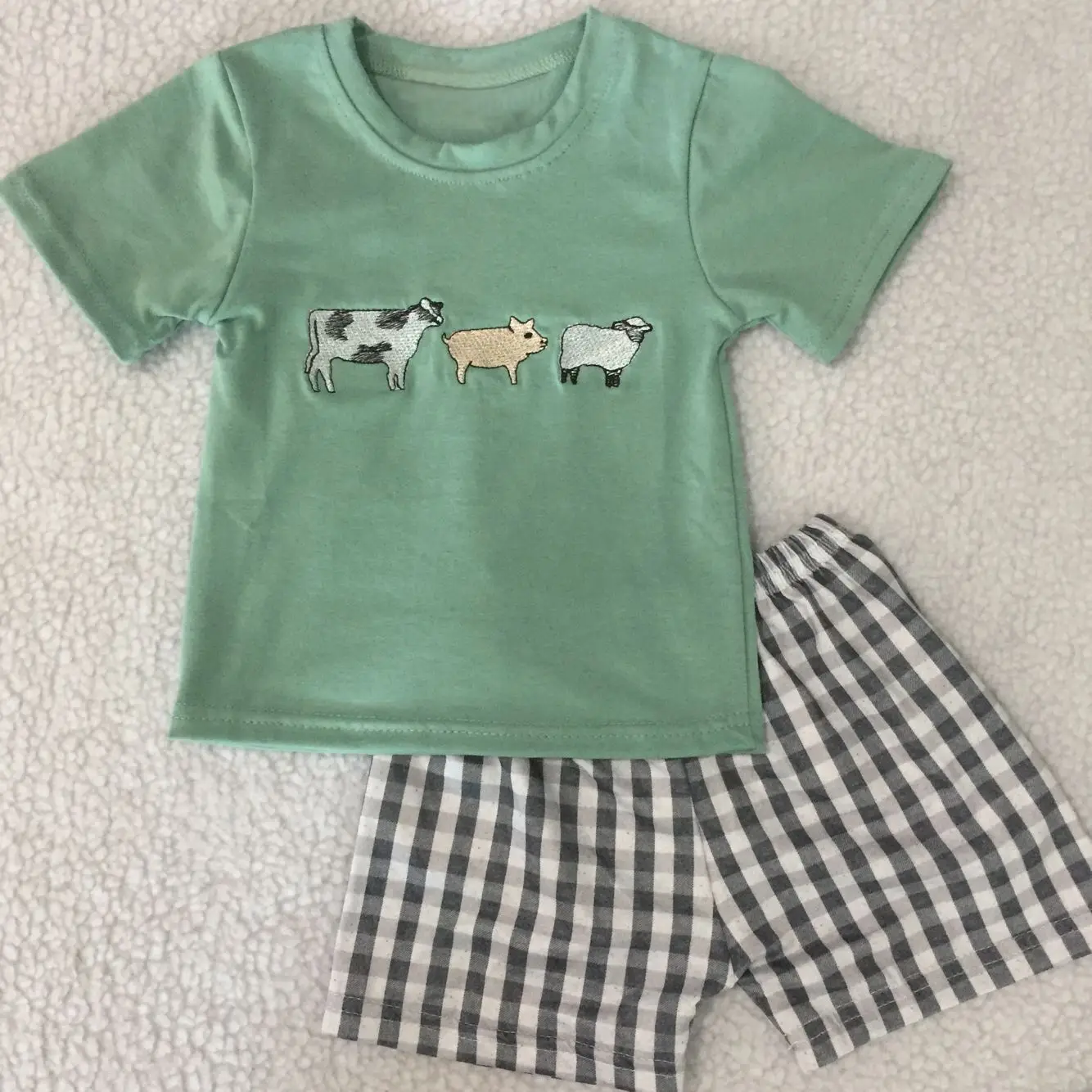 Летняя детская одежда по хорошей цене комплект из 2 предметов 100% хлопка с