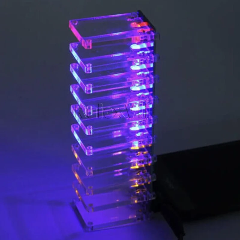 

Sound Control Column Voice VU Tower DIY Practical LED Music Crystal SMD Parts