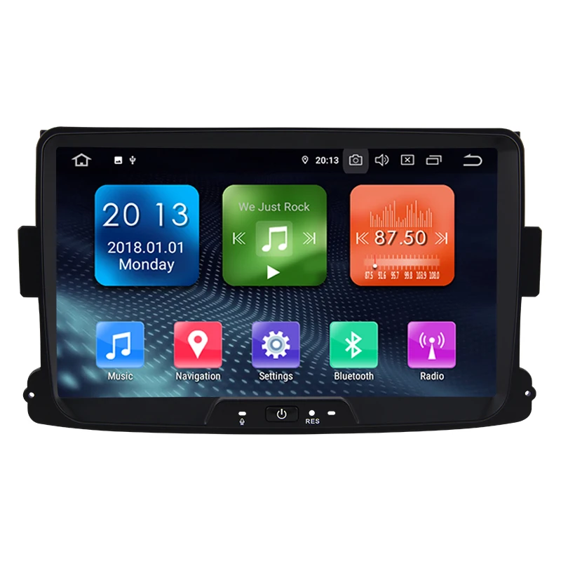 

Автомобильная стереосистема RK PX30 на Android 10,0, четыре ядра, 8 дюймов, с GPS, Wi-Fi, BT, TPMS, DAB, Mirror-Link, для Renault Dacia Duster