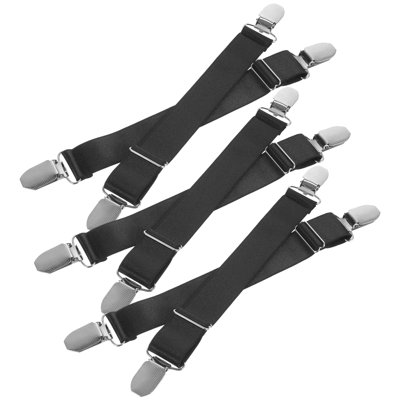 

6 Pcs Boot Clip Motorcycle Riding Pant Leg Boots Black Strap Buckle Tie Scooters Loop Shoulder Metal Miss Cargo Rope