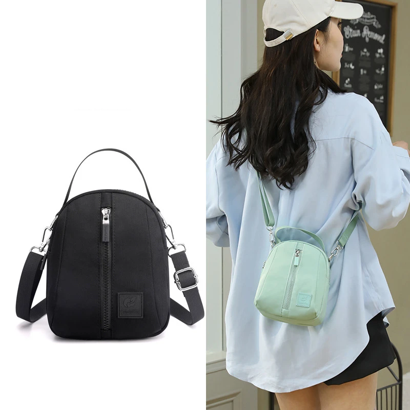 

2022 New Fashion Korean Style Shoulder Bag Women's All-Match Messenger Phone Bag Nylon Waterproof Women's Crossbody Bag