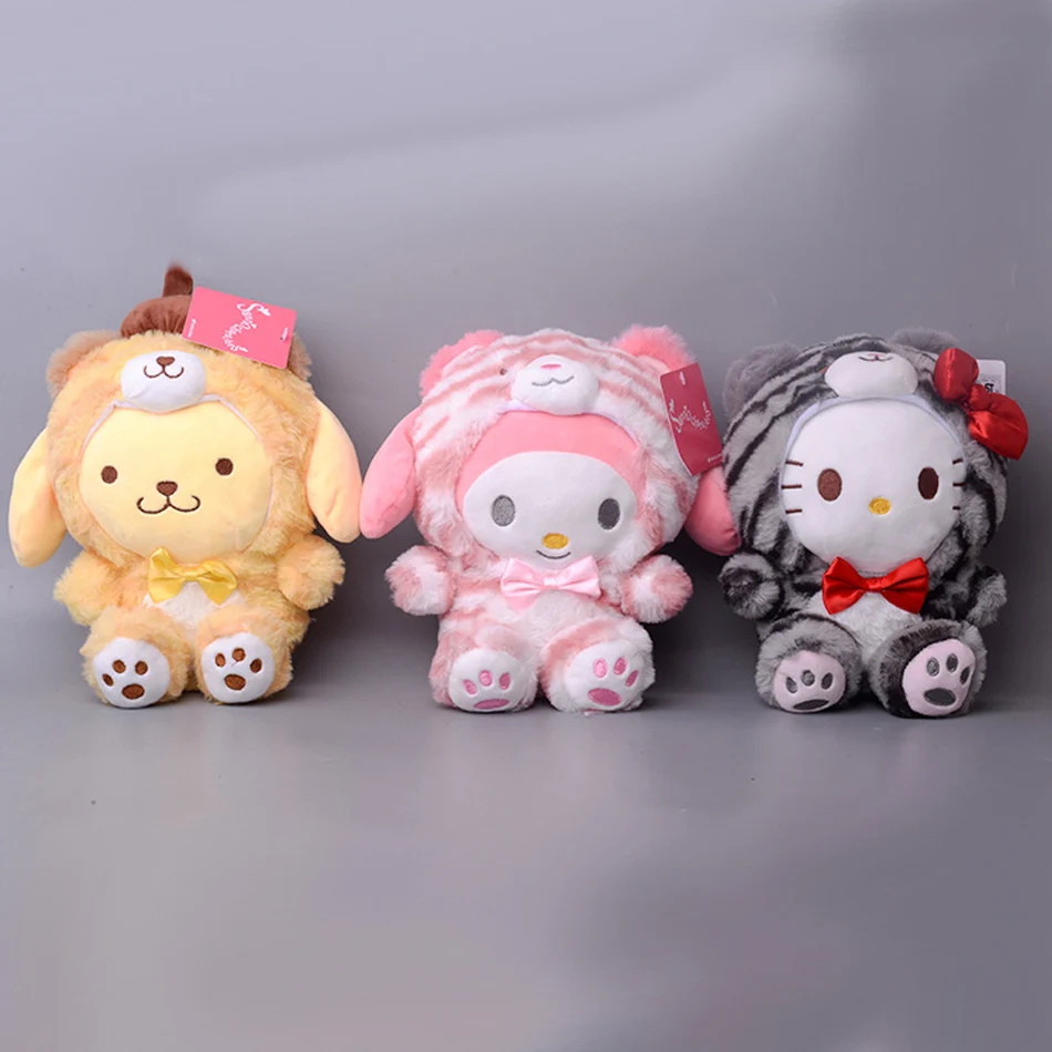 

23 см Sanrio Kawali Kuromi Hello Kitty My Melody Cinnamoroll Подушка плюшевая аниме детская игрушка мультяшная коллекция для Хэллоуина