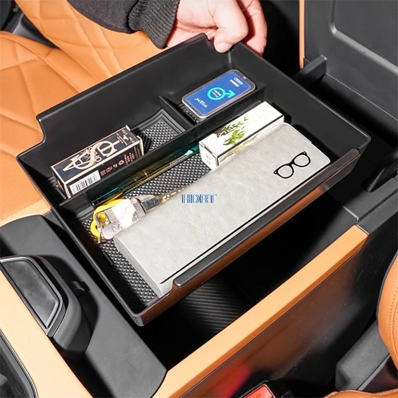 

Для Geely Starray/Galaxy Starship 7 EM-i P145 2025 + Стайлинг автомобиля, центральная консоль, подлокотник, ящик для хранения, чехол-органайзер