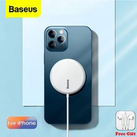 baseus15w magnetic wireless charger fast wireless charging charger induction pad magnetic charger for iphone 12 pro max qi pd