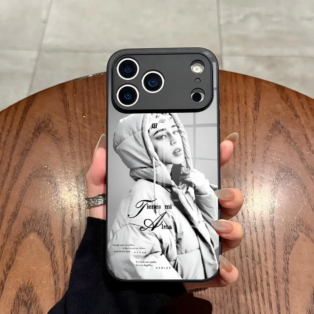 Фото Чехол для телефона Nicki Nicole Singer для iPhone 17 Air 16 15 14 12 11 13 Pro Max Mini X Xr Xs Se Puls, стеклянный чехол №5