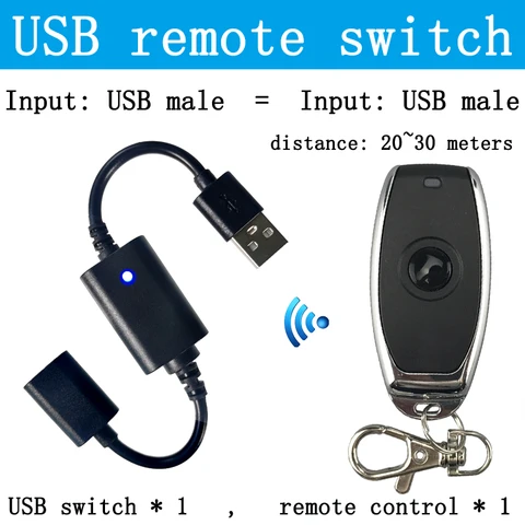 Беспроводной пульт дистанционного управления usb 433 МГц RF USB лампа вентилятор источник питания зарядное устройство Внешний аккумулятор адаптер контроллер подсветка