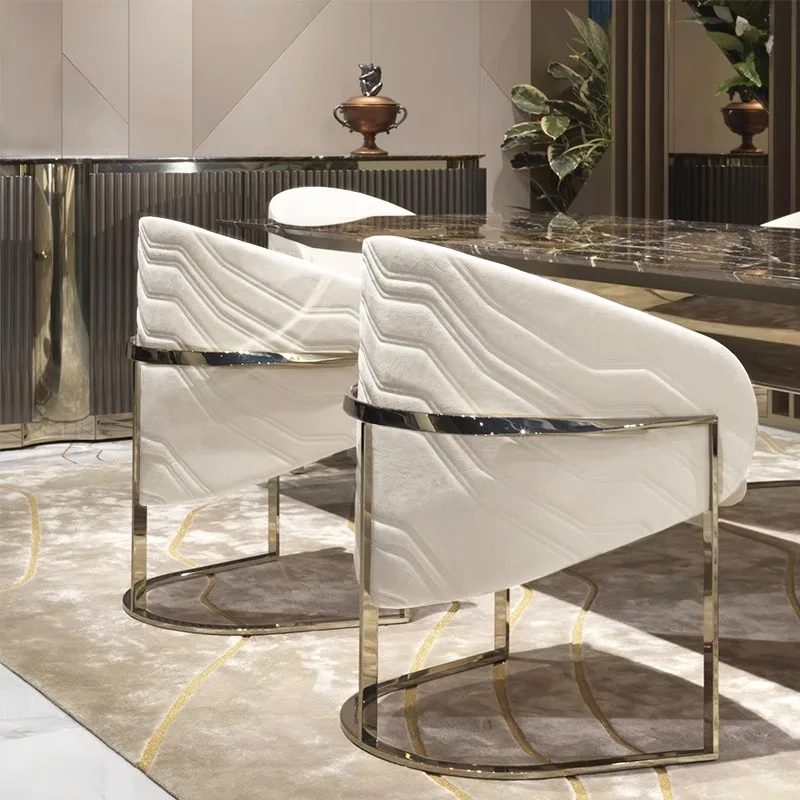 

Barber Cute Living Room Chairs White Lazy Protection Comfortable Dining Chairs Nordic Modern Sillas Silla Plegable Furnitures