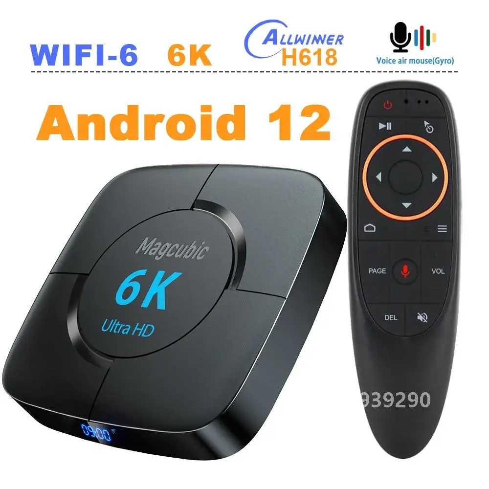 ТВ-приставка Magcubic Allwinner H618 Android 12 Wi-Fi6 HDR10+ Mali G31 MP2