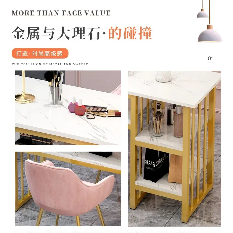 Nagel Stuhl tragbare Tisch Maniküre Salon Station rosa Möbel Teknikheit profession 05 sthetische Schreibtisch некоторыеgel Designer