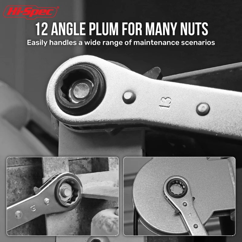 Гаечный ключ Hi-Spec 4 в 1 многофункциональный набор инструментов двойная коробка