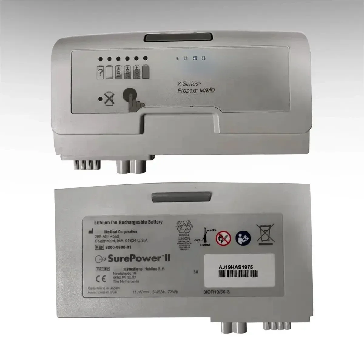 Фото Аккумулятор Li-Ion SurePower II для дефибрилляторов Propaq MD/X серии, 11.1В 72Втч, артикул 8000-0580-01 (горячая распродажа) №3