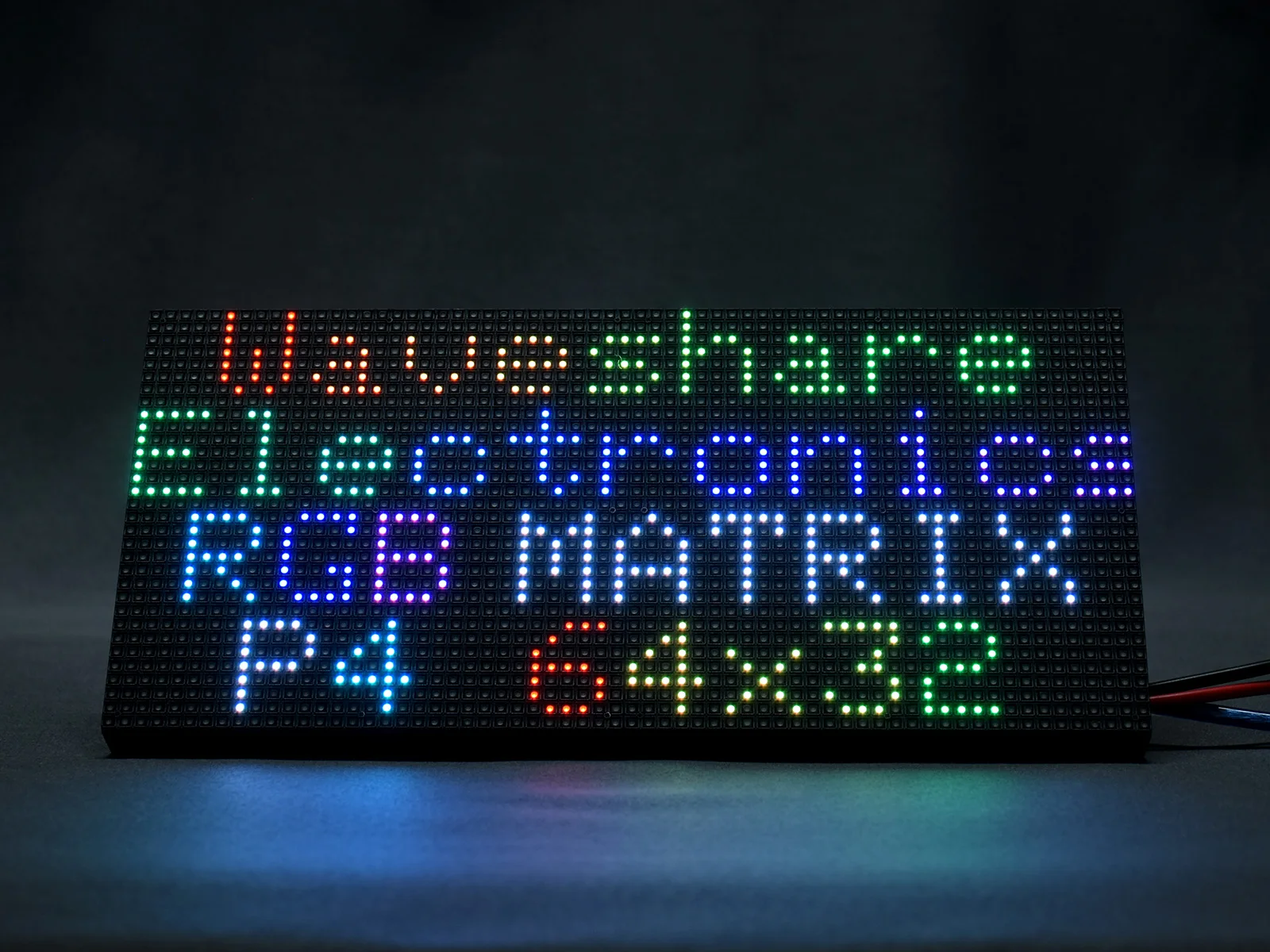 

RGB-Matrix-P4-64x32, полноцветсветодиодный светодиодная матричная панель RGB, шаг 4 мм, 64 × 32 пикселя, регулируемая яркость, поддерживает RPi и Arduino...