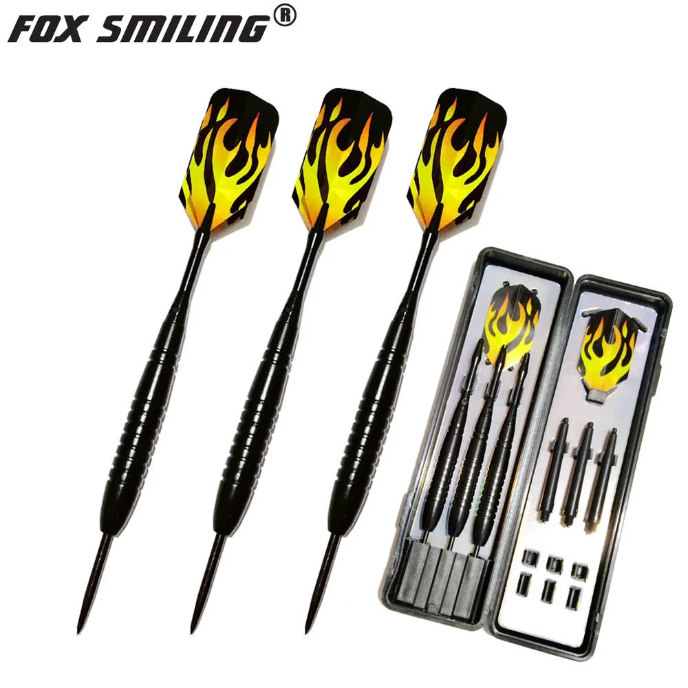 

Fox Smiling 3pcs Dart 23g Professional Steel Tip Needle Point With Aluminum Shafts