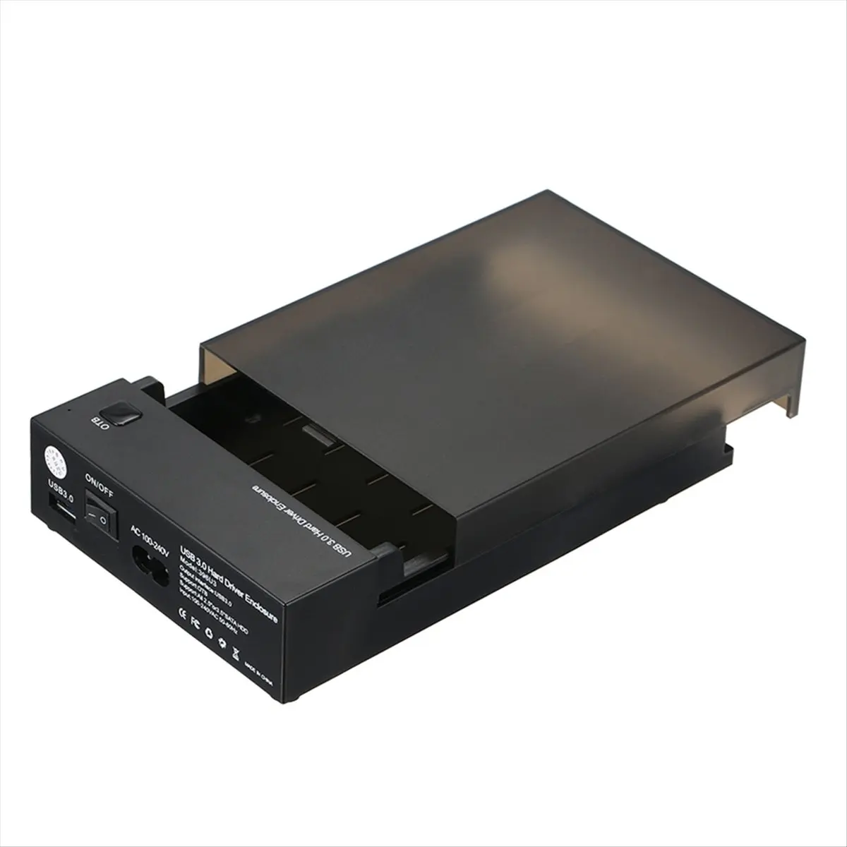 Фото ♬ ◤ Популярный стиль ◥ USB 3.0 2.5-дюймовый 3.5-дюймовый корпус для жесткого диска SATA, портативный чехол для SSD/HDD, поддержка UASP, резервное копирование одним нажатием, вилка UK. №2