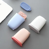 cartoon silicone soap case container cute portable soap dish for travel outdoor sealing storage box waterproof travel organizer