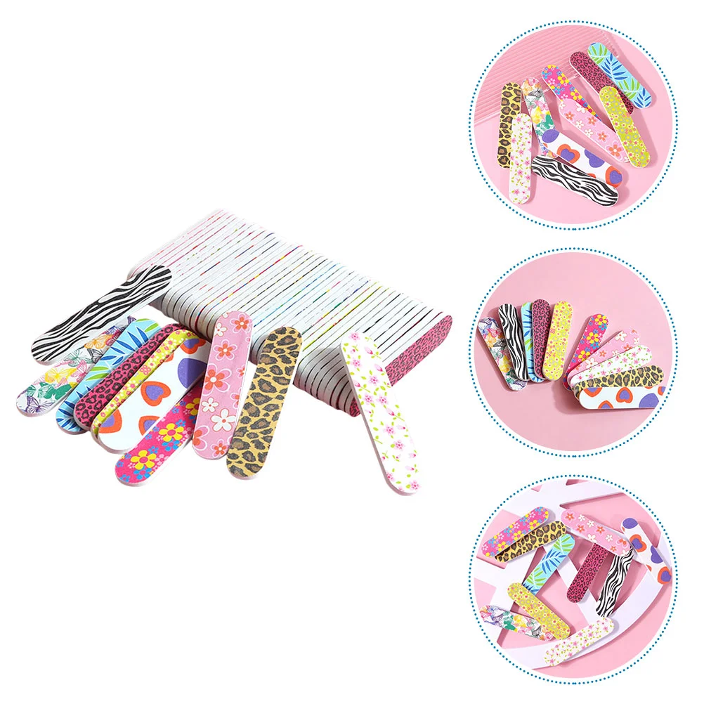 

Nail Files Buffer Polishing File Manicure Sponge Buffers Tools Double Sided Mini Strips Pedicure Nails Strip Emery Printing