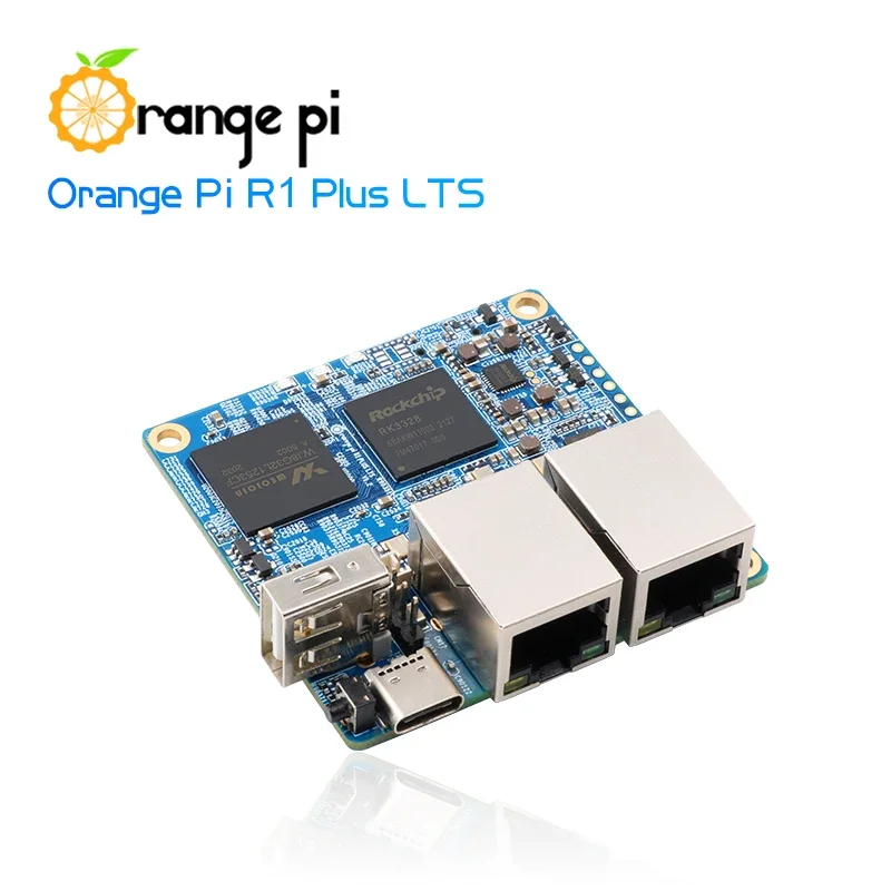 Orange Pi R1 Plus LTS 1 ГБ ОЗУ использует Rockchip RK3328 одноплатный компьютер с открытым
