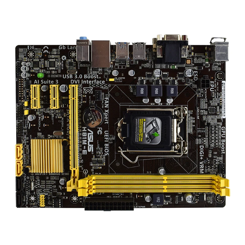Комплект материнской платы ASUS H81M-E LGA 1151 комбинированный процессор Core I5 4570s память