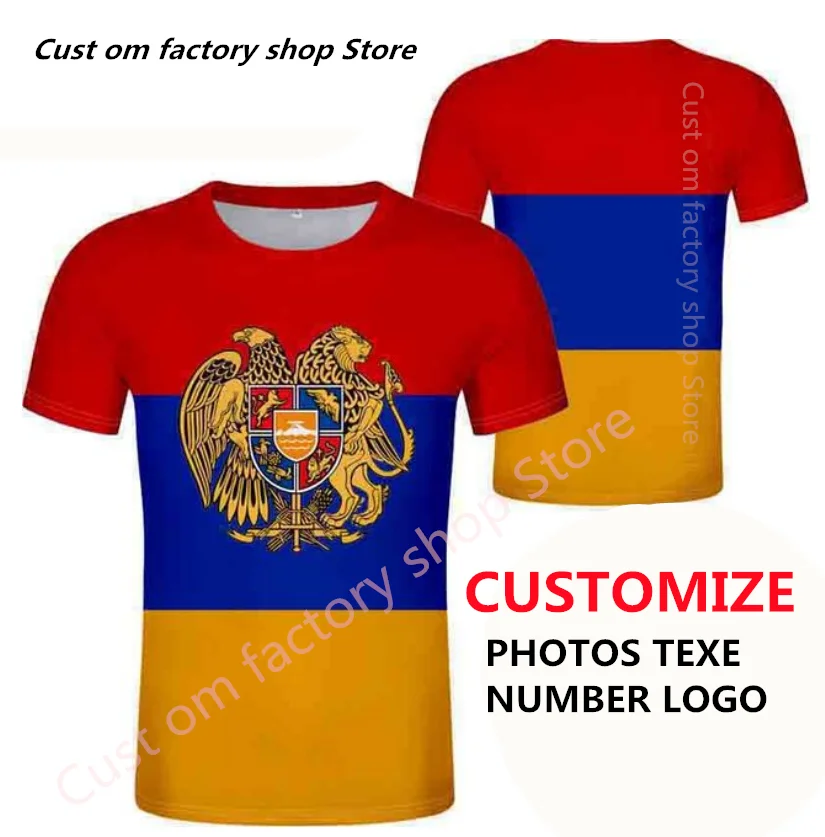 

ARMENIA t shirt Men women Harajuku Hip Hop Casual sports T-shirt top armenian nation flag am boy clothes