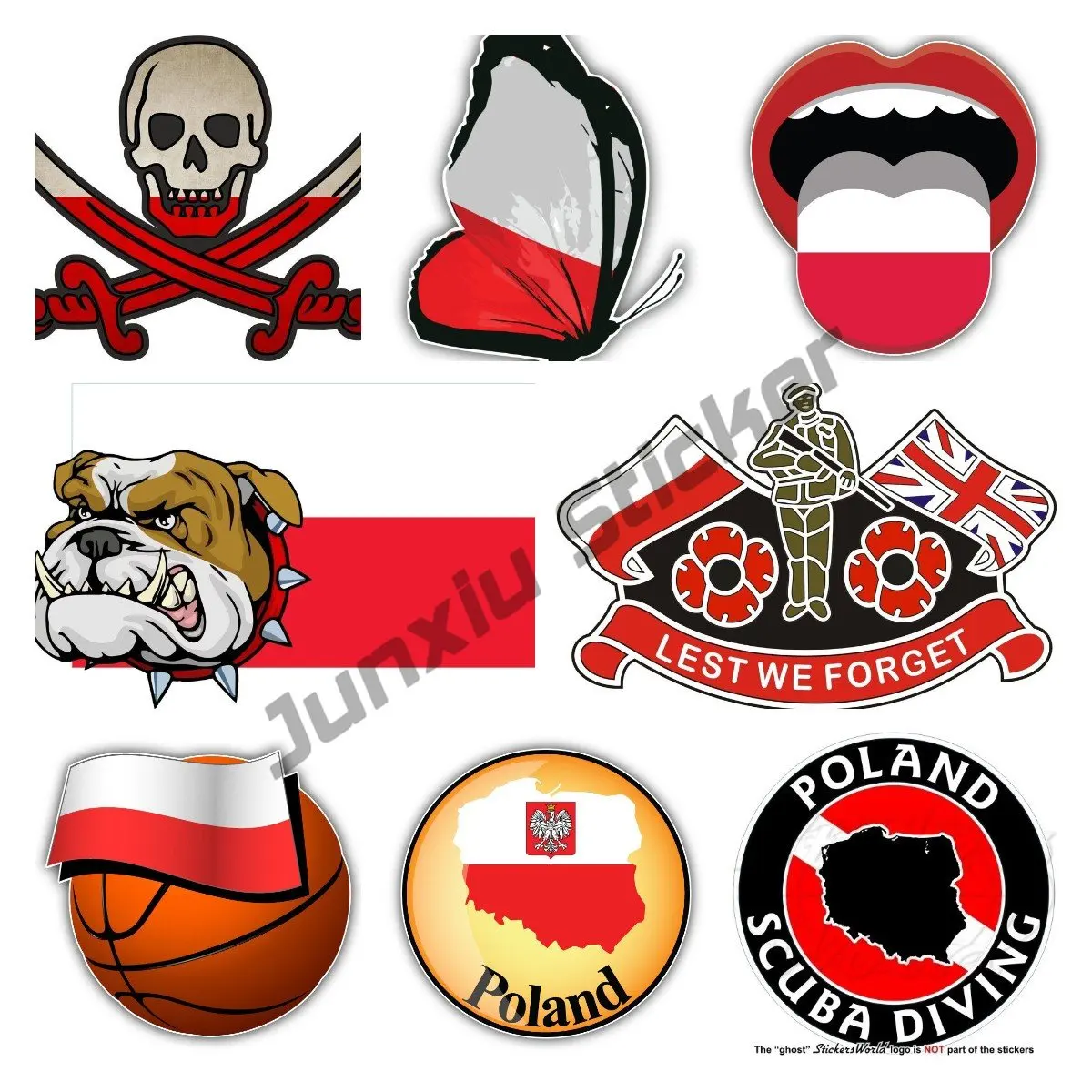 Наклейка с полированным флагом, самоклеящаяся наклейка из винила, Польша, POL PL, код страны, Овальный аксессуар для бампера, путешествий