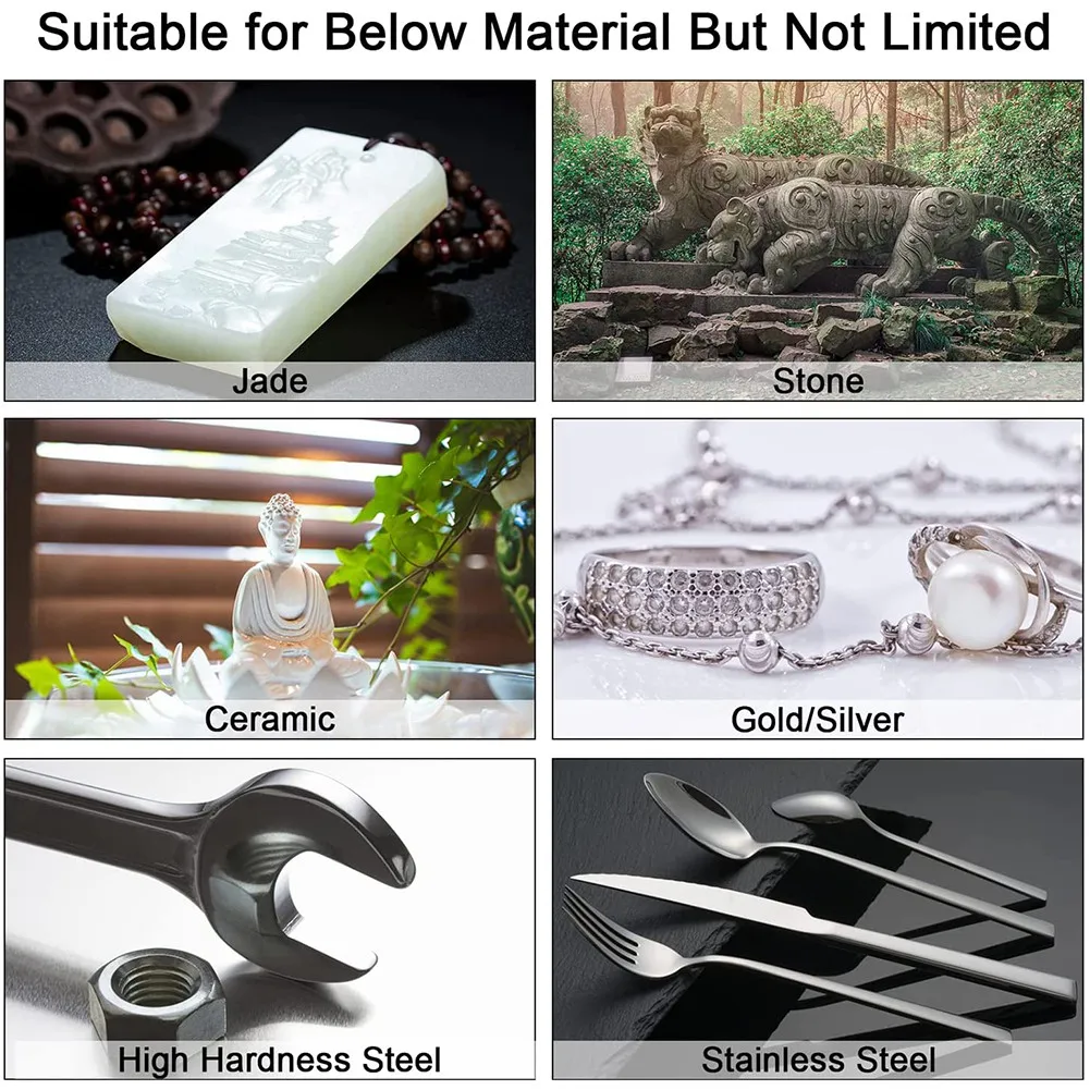 Набор для резьбы по камню 12 шт. алмазные сверла камня стекла керамики роторные