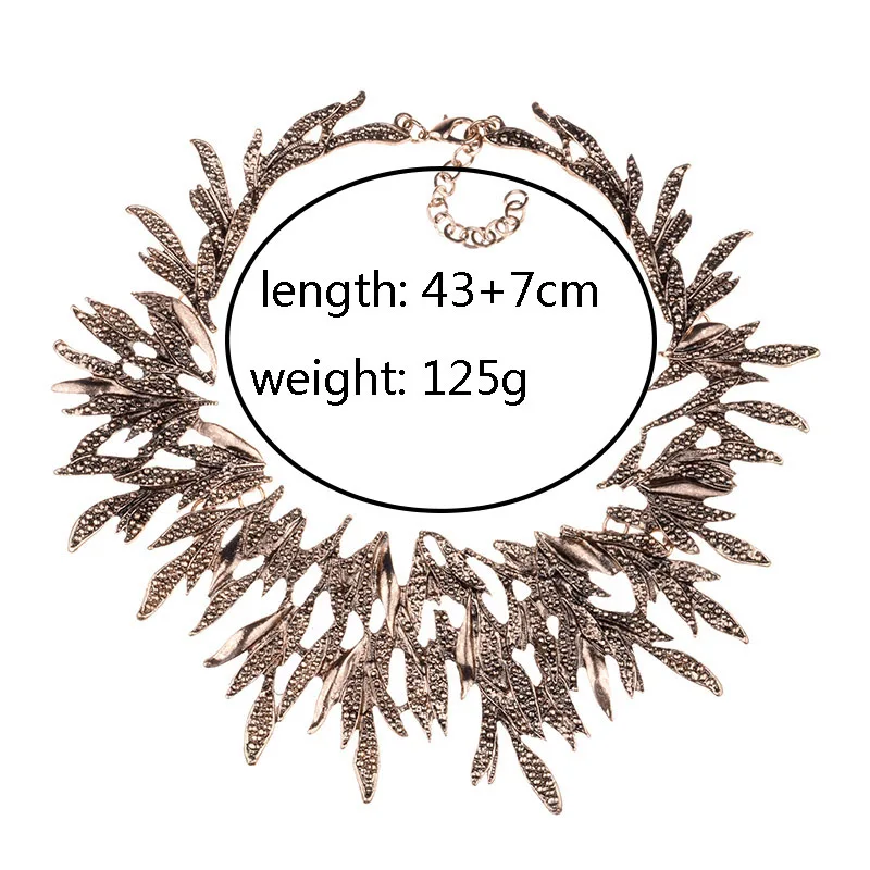 2024 новый индийский винтажный массивный металлический чокер ожерелье серьги