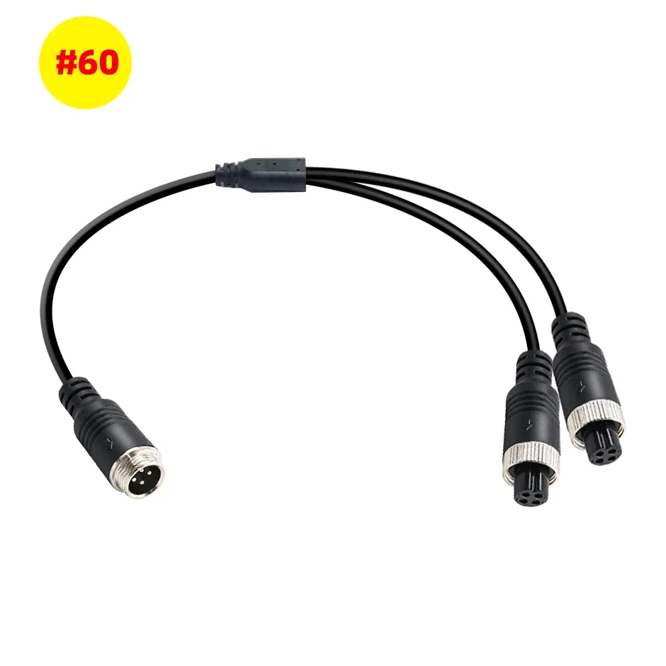 QXNY 4-контактный авиационный разъем папа/гнездо на 2-контактный Y-образного