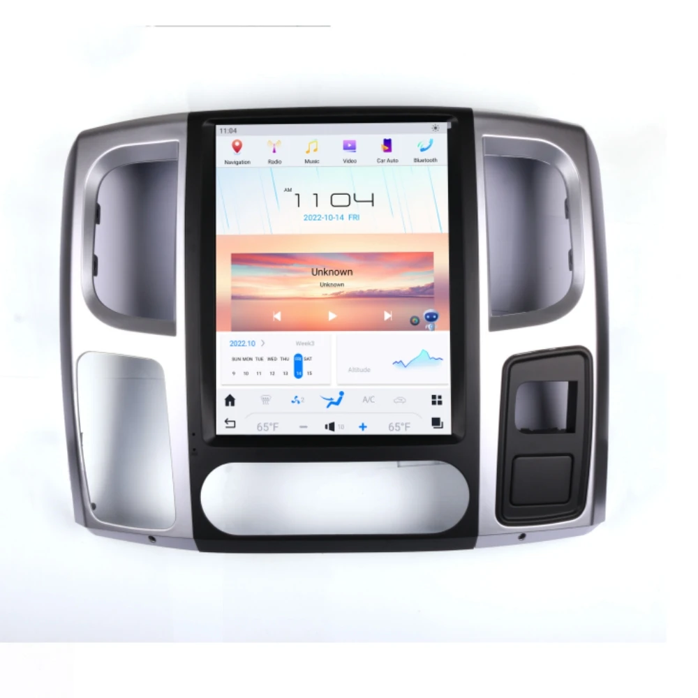 Вертикальный экран Android для Dodge RAM 2013-2019 Авто AC автомобильное радио навигация