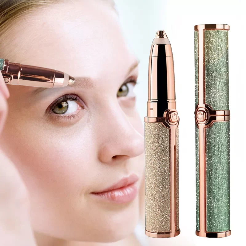 

NEW2023 Facial Depilator Rechargeable Eyebrow Trimmer Epilator Lipstick Painless Shaver Epilator USB Charging