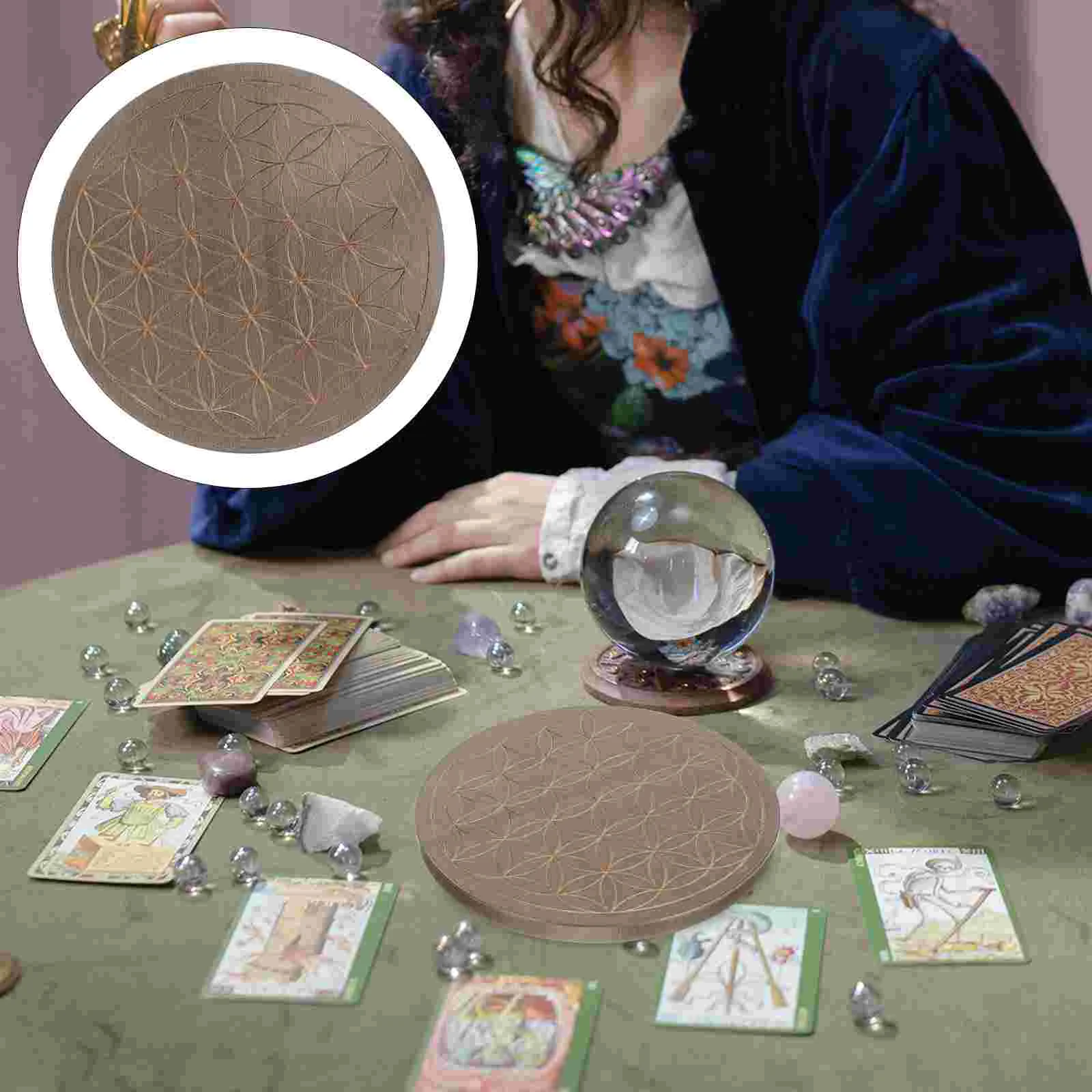 

For Beginners Display Zodiac Creative Divination Board Alter Table for Indoor Divination House Witch