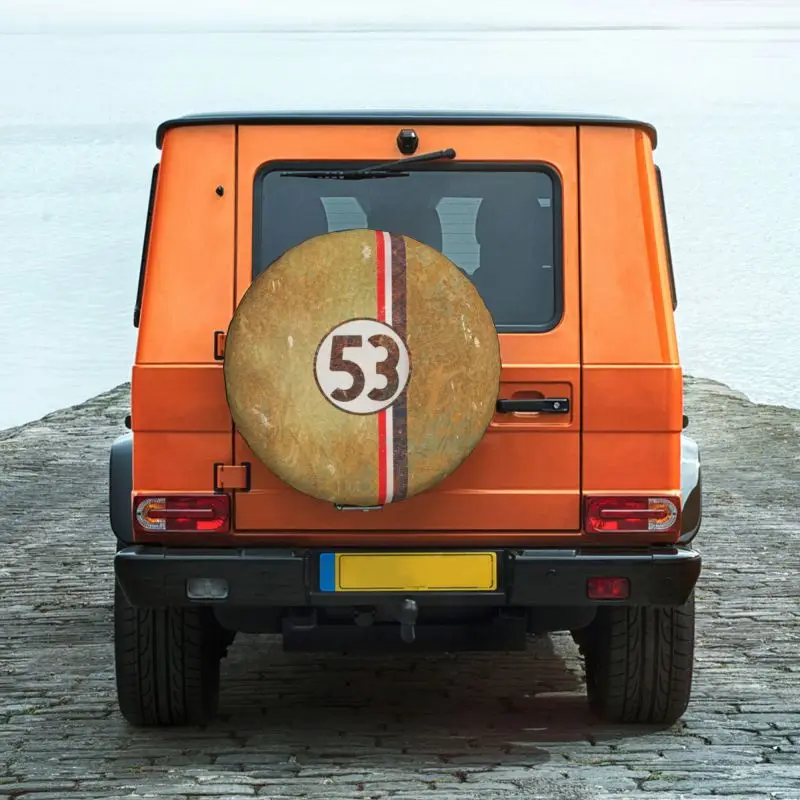 Оригинальный чехол для запасного колеса Disney гоночного автомобиля Herbie 53 Jeep Wrangler 4WD
