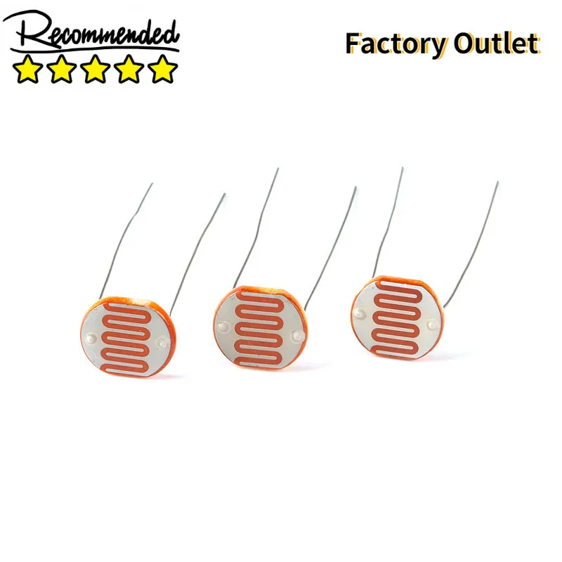 

50 pcs GL12528 Light Sensitive Resistor 12mm Photoresistor 12528 LDR Dependent Resistance GL12 Photo Resistor Item Kit Set