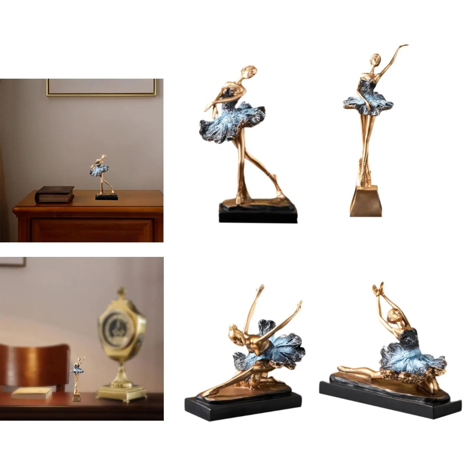 Смола балерина скульптура статуя балерины стол роскошный подарок фигурка для
