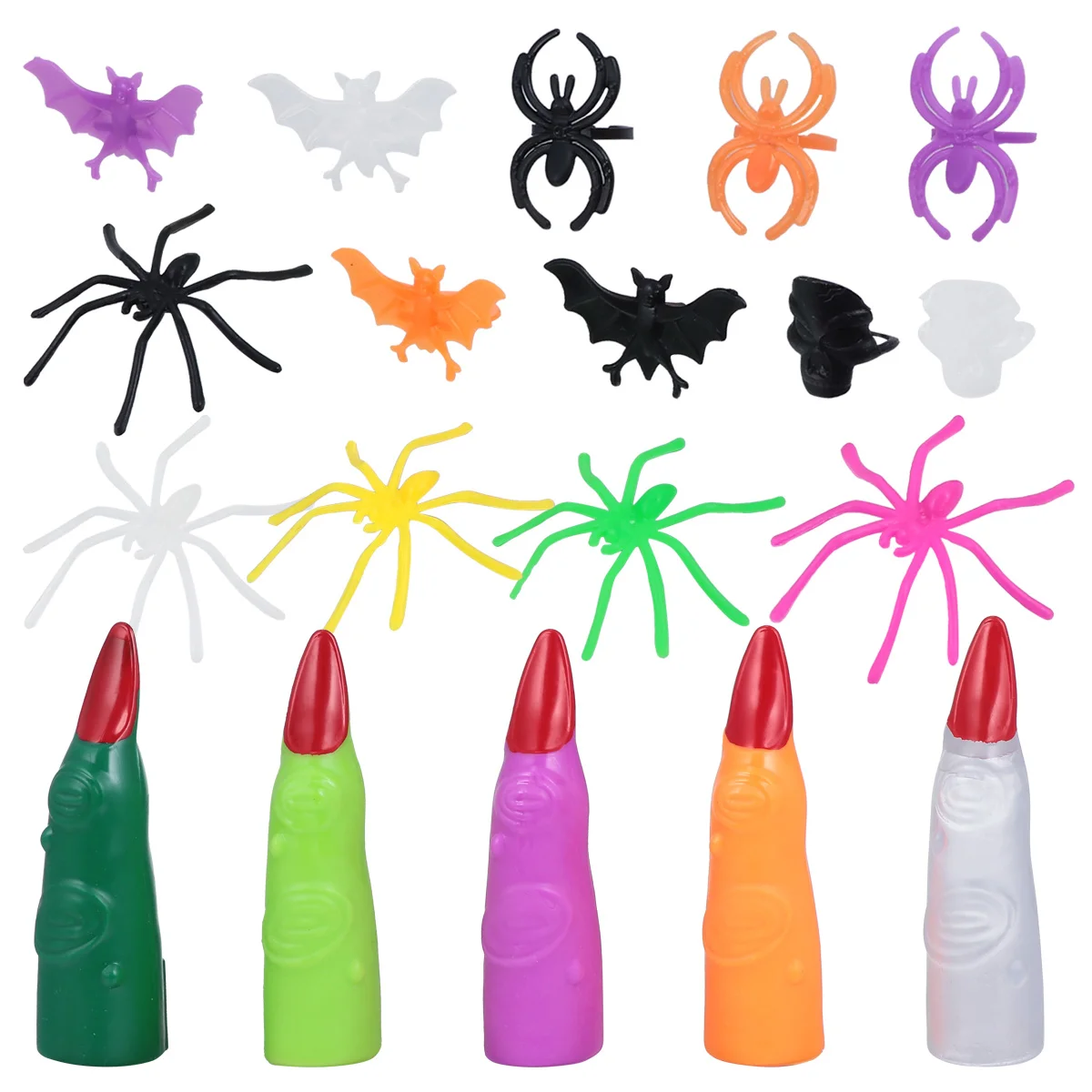 

Halloweenspider Treat Fake Trick Prizesfinger Ringsprop Prank Assortment Gifts Classroom School Or Bags Ring Bulk Kidsspiders