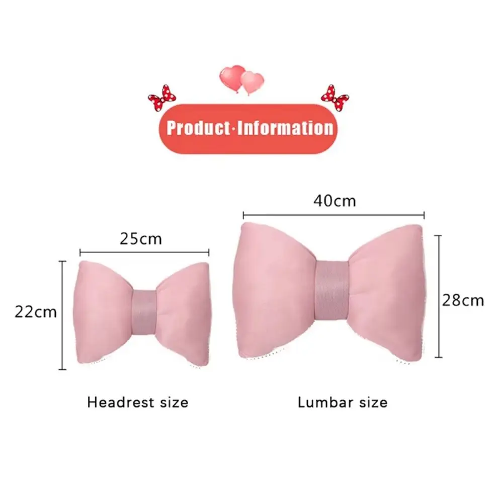 Прекрасный авто подголовник с бантом дышащие эргономичные автомобильные