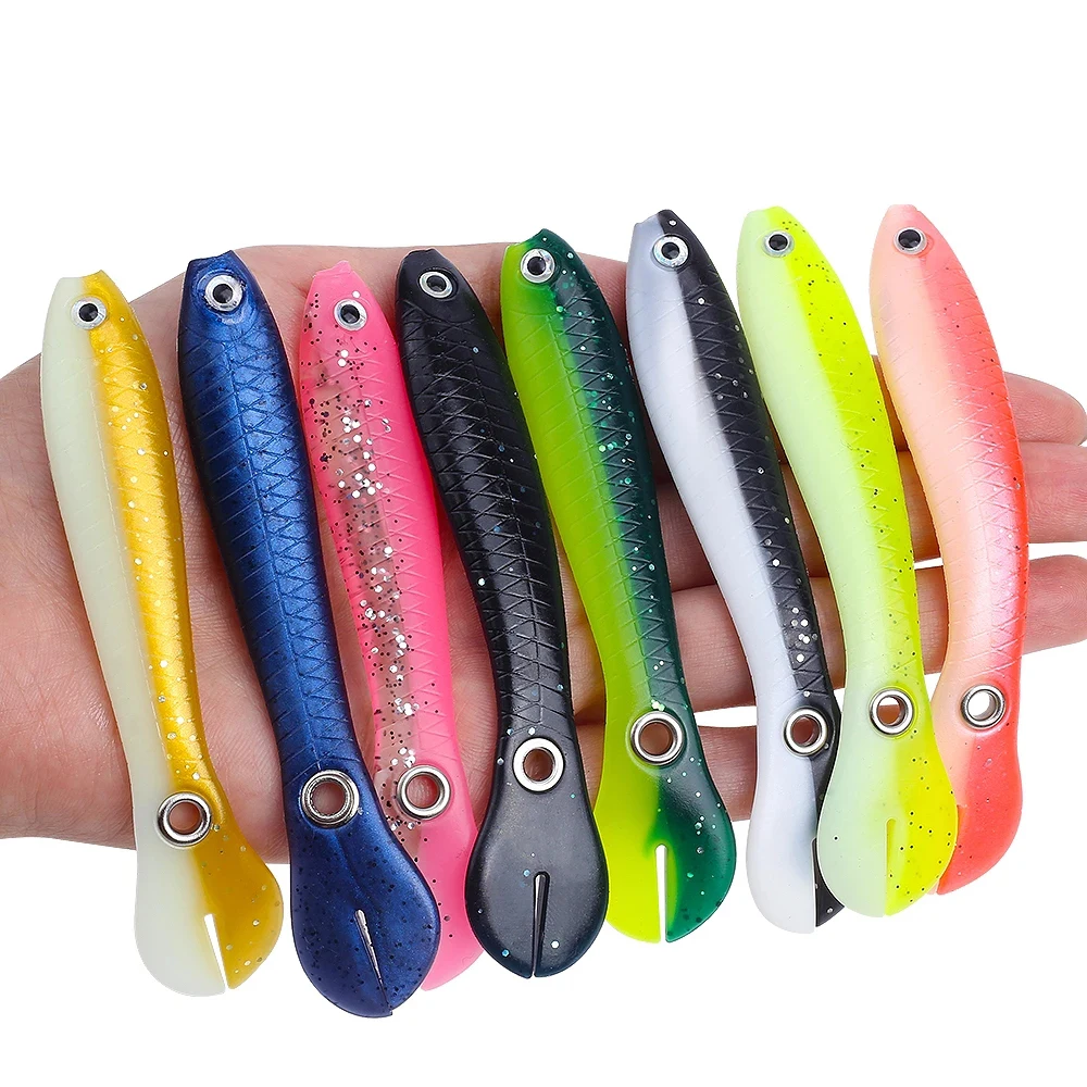 

2023New 5pcs/Lot Fish Soft Lure Bionic Loach 10cm sea fishing accessories Silicone Bait goods float ALL FOR FISH tools bait boat