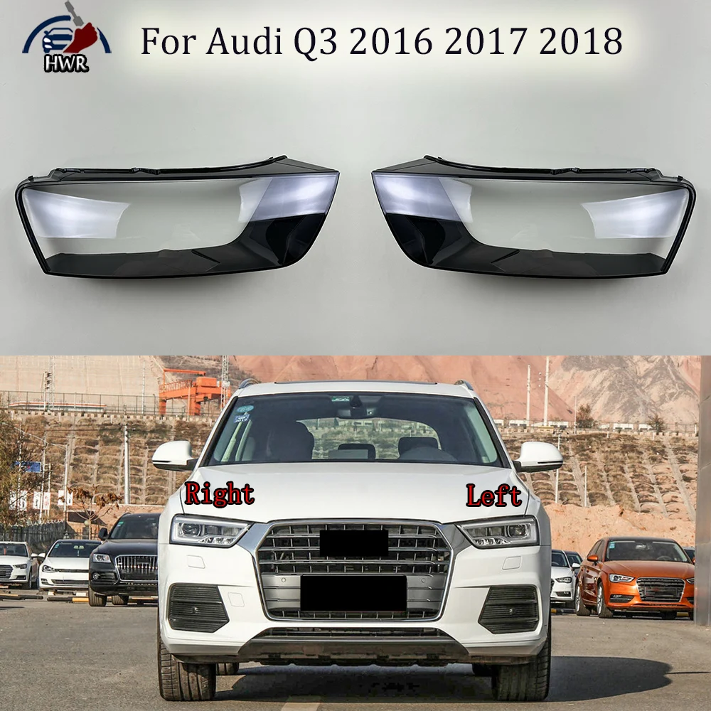 Автомобильные аксессуары для Audi Q3 2016 2017 2018 передние фары прозрачные абажуры