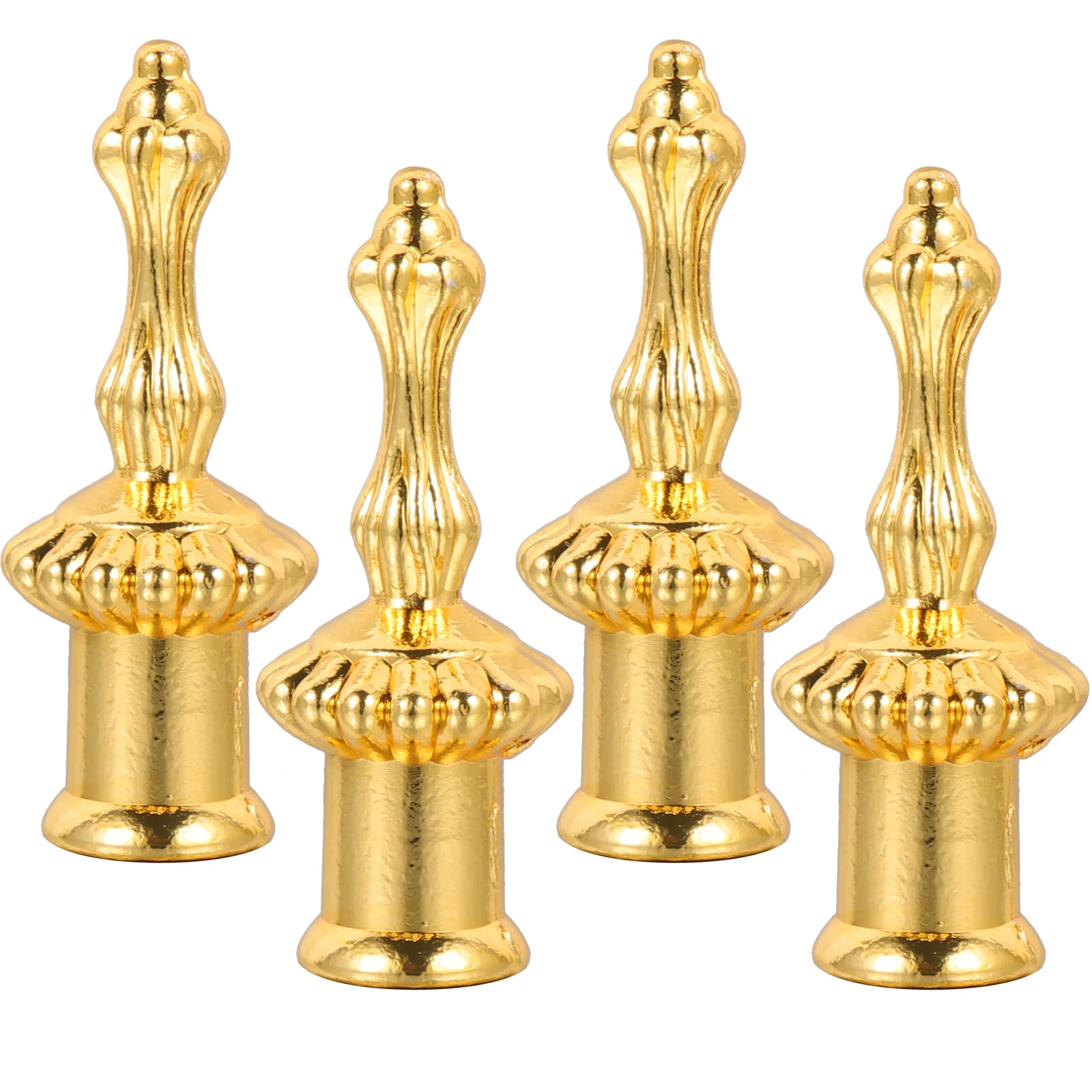 

4 pcs Metal Light Caps Knob Lamp Finial Thread
