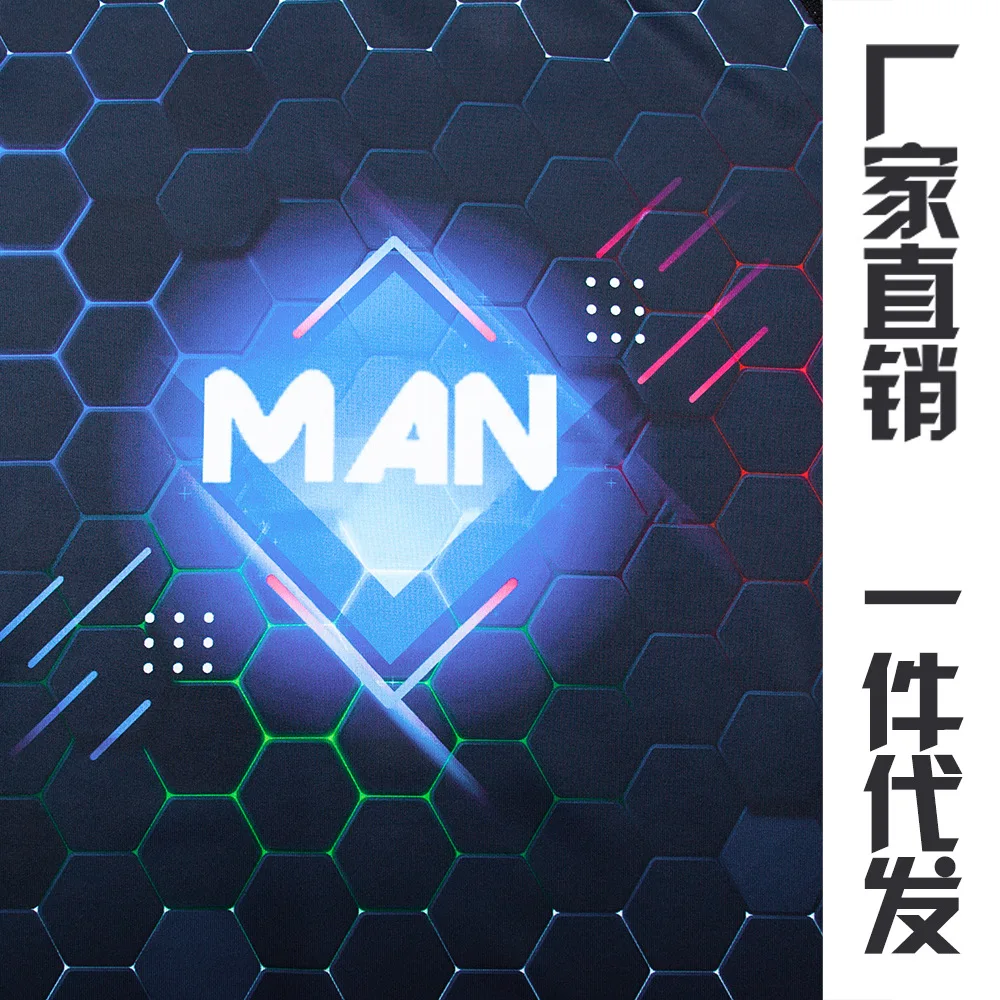 New European and American printing sports tights plus size foreign trade quick-drying clothes basketball running fitness clothes