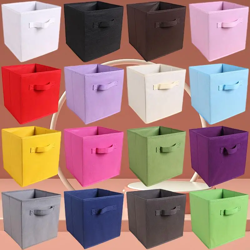 

Non-woven Storage Box with Handle for Organizing Home Essentials