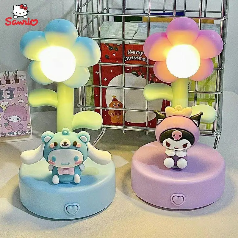 

Милые аксессуары Sanrios Cinnamoroll Kuromi мультяшный милый ночник для комнаты для девочек декоративный Настольный безделушка Детский Рождественский подарок