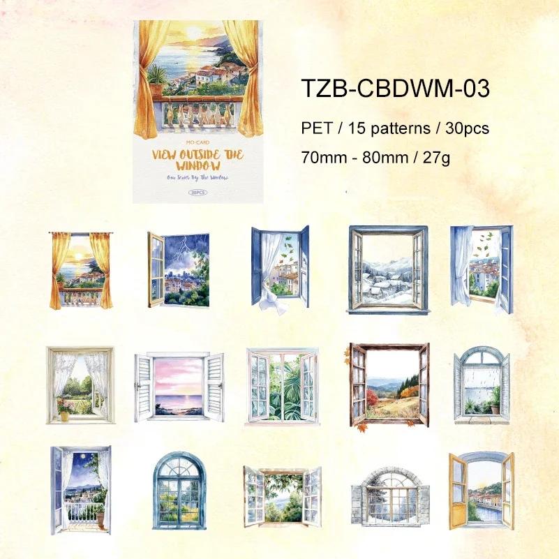 Набор стикеров Jianwu We By The Window Series