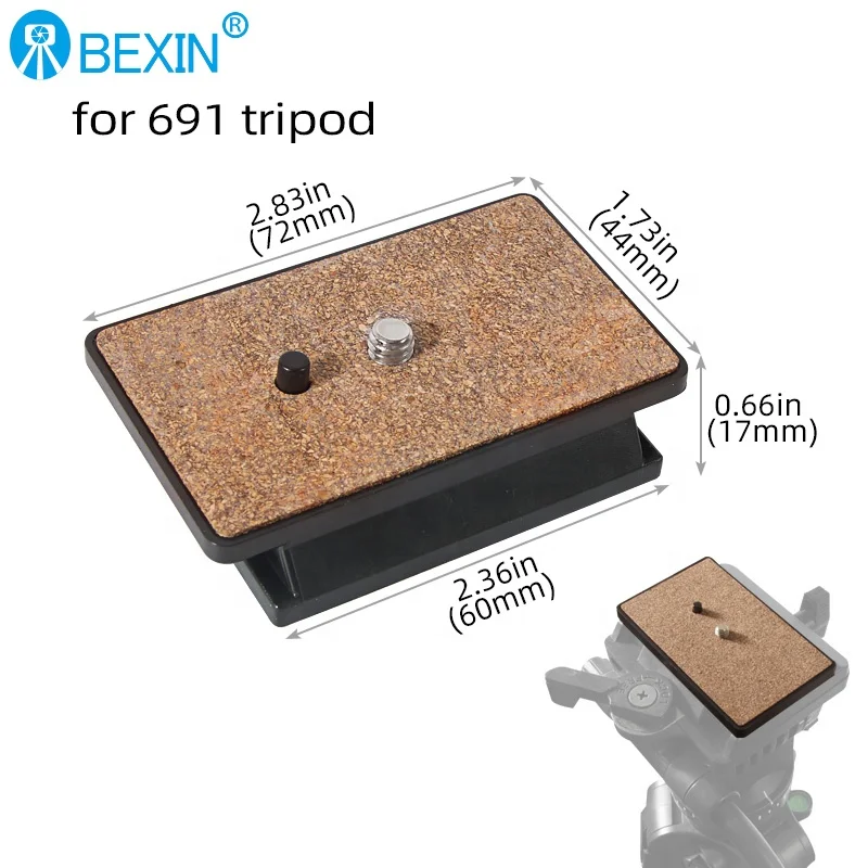 Фото Быстросъемная пластина BEXIN Bakelite 691 для камер YUNTENG 691 и штативов, хит продаж №2