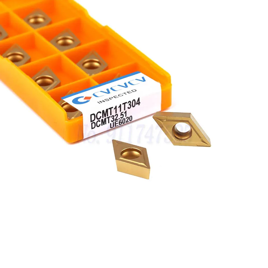 DCMT11T304 DCMT11T308 VP15TF UE6020 US735 внутренние режущие пластины для токарного станка с ЧПУ